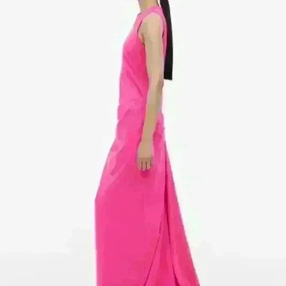 H&M Studio Collection Hot Pink Gown with Ruching in the back, Size XL, NWT - Picture 12 of 12